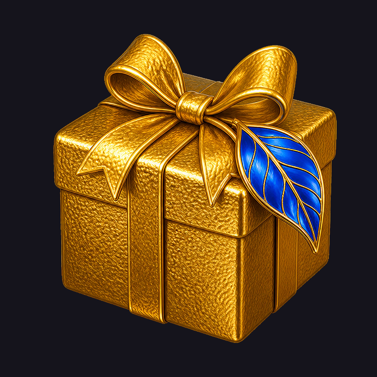 Calendar icon with glowing daily login coins